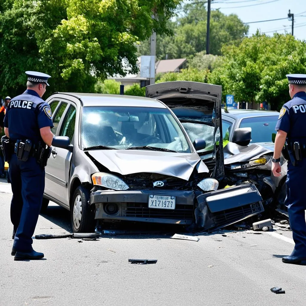 Car Accident Scene