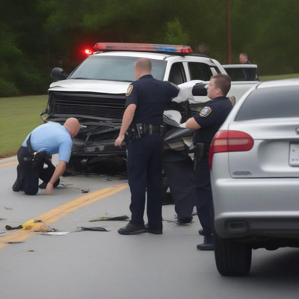 Car Accident Scene