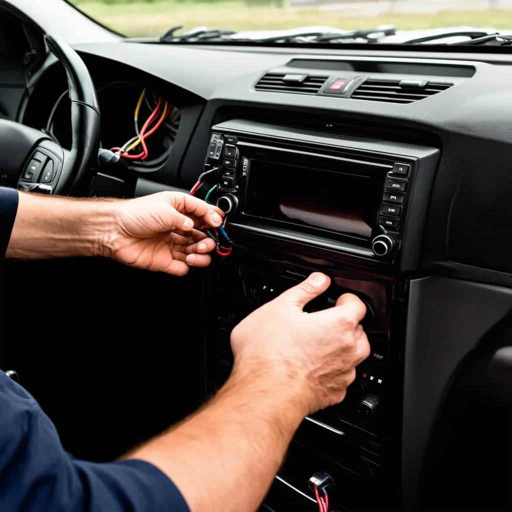 Car audio installation