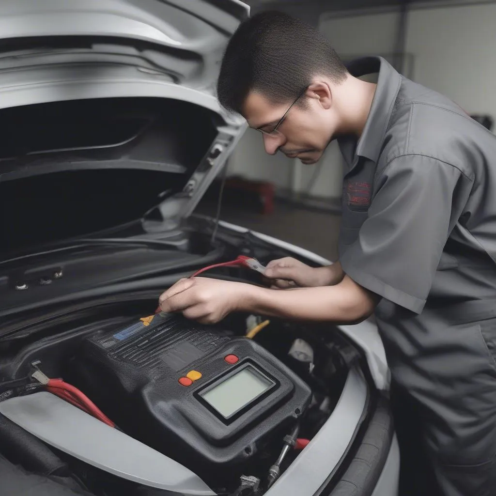 testing a car battery