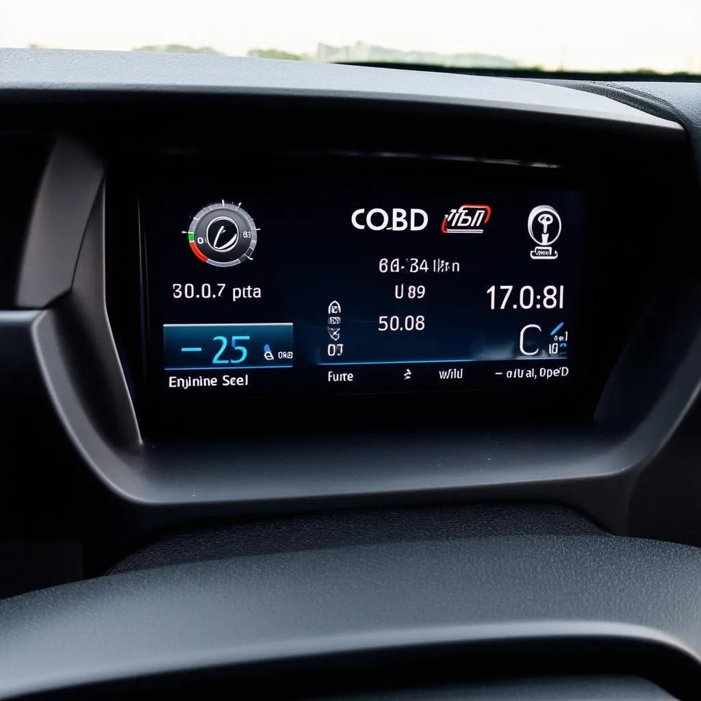 Car Dashboard with OBD Data