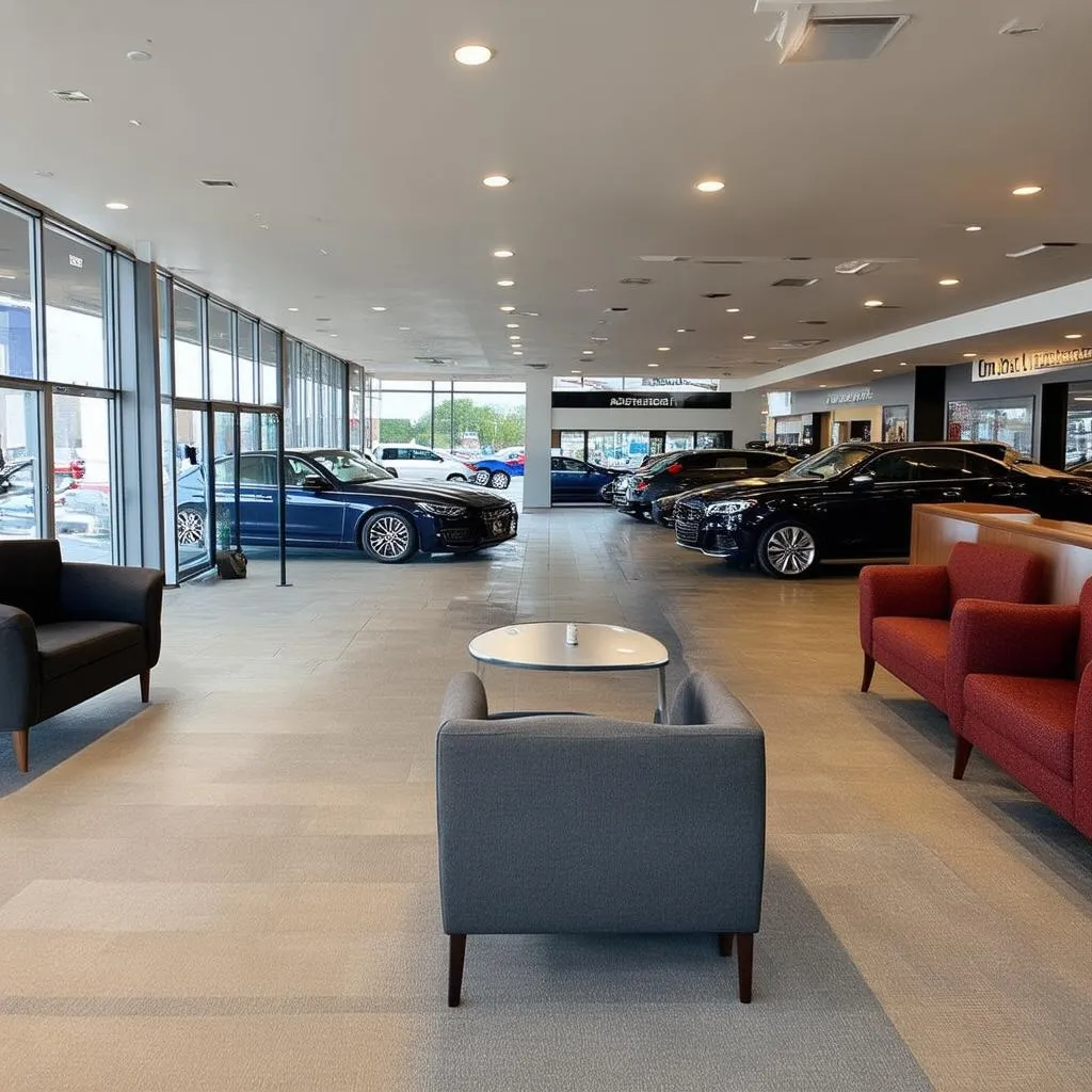 Modern Car Dealership Interior