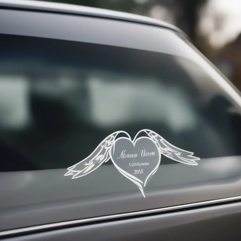 Remembering Loved Ones: A Guide to Car Decals Memorial