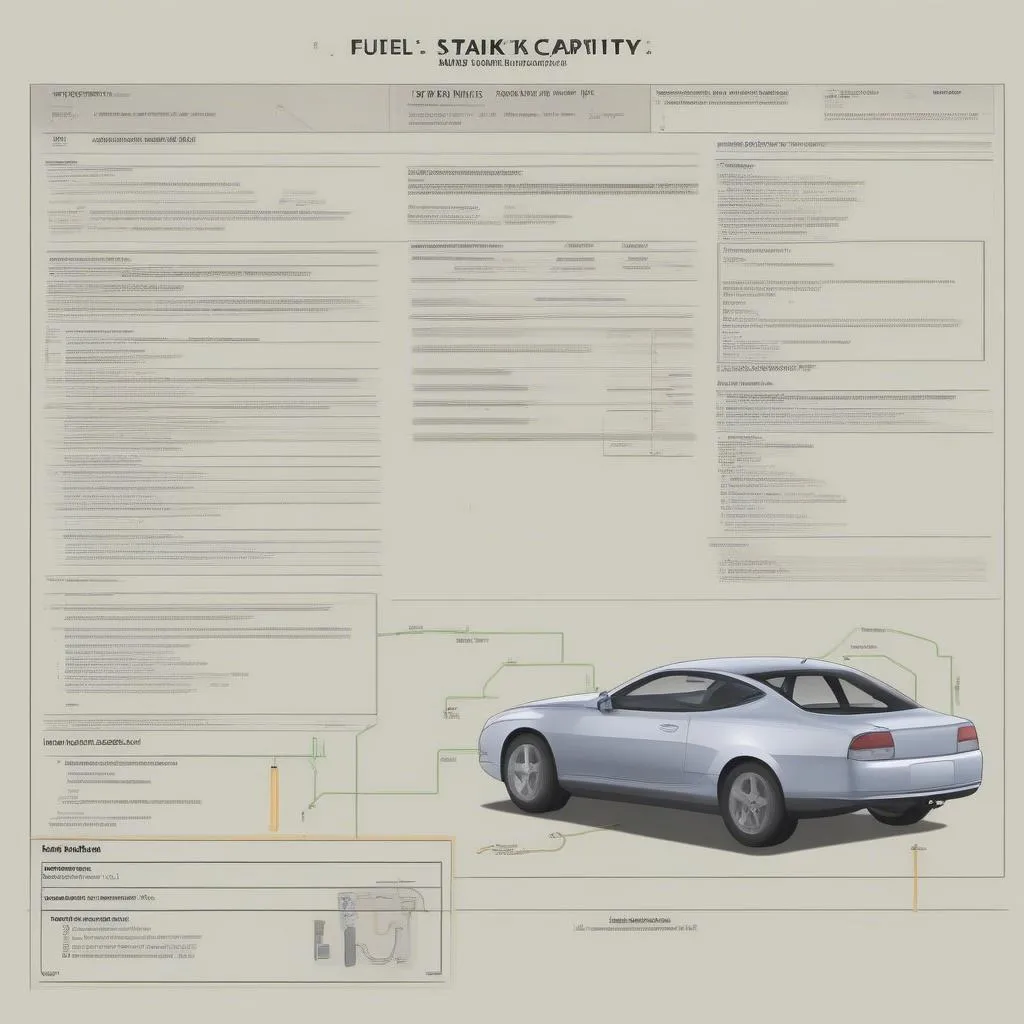 Car Owner's Manual with Fuel Tank Capacity