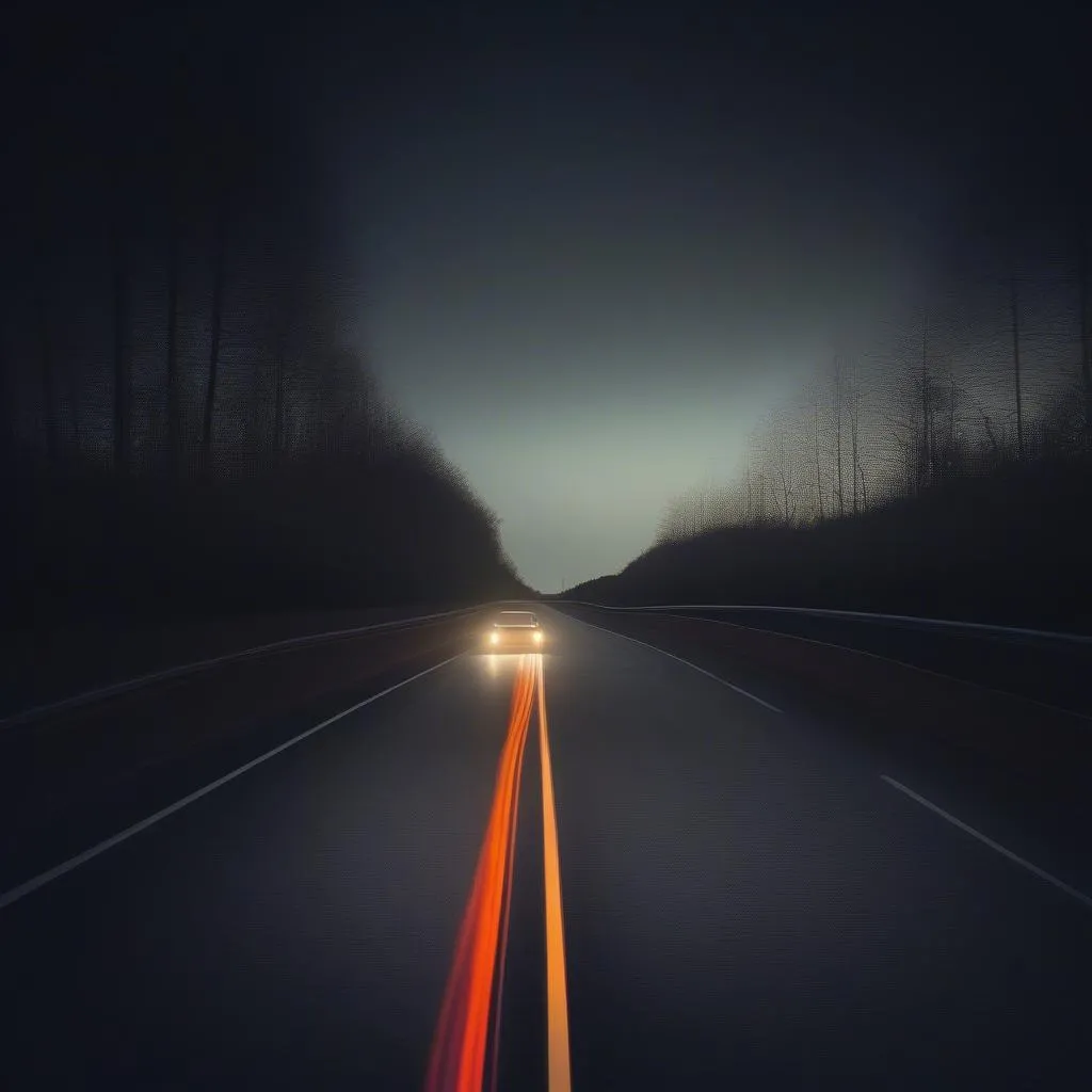 Night Driving with LED Headlights