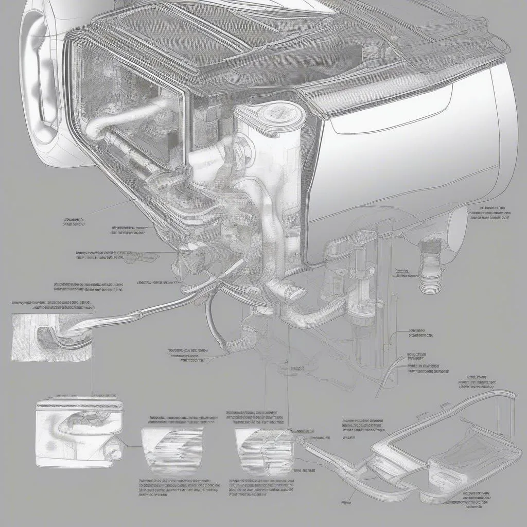 Diagram illustrating the function of a car heating element