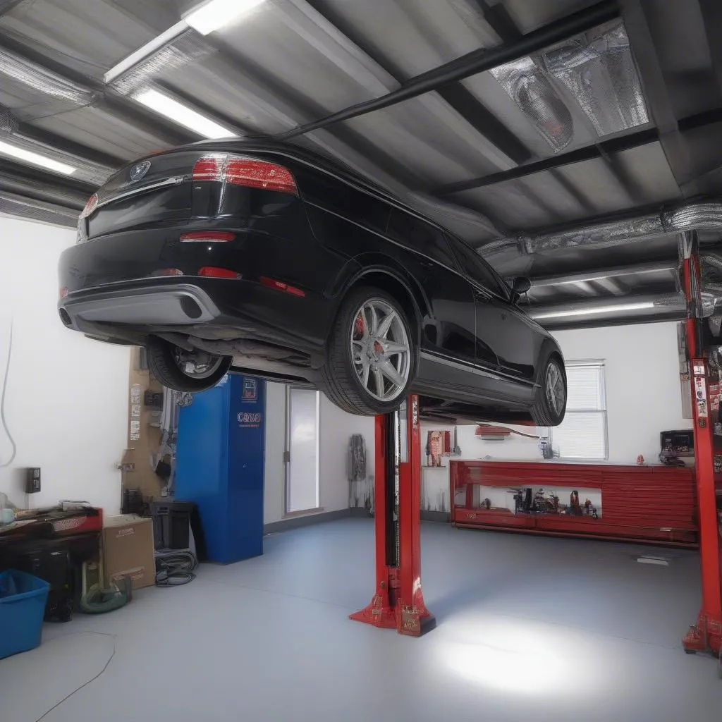 Professional car lift installation guidance