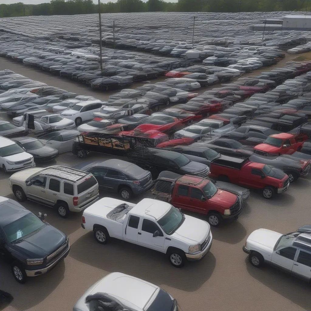 Car lot in Lafayette, TN