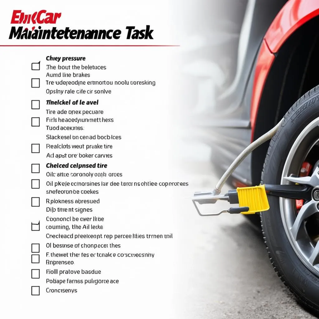 Car Maintenance Checklist