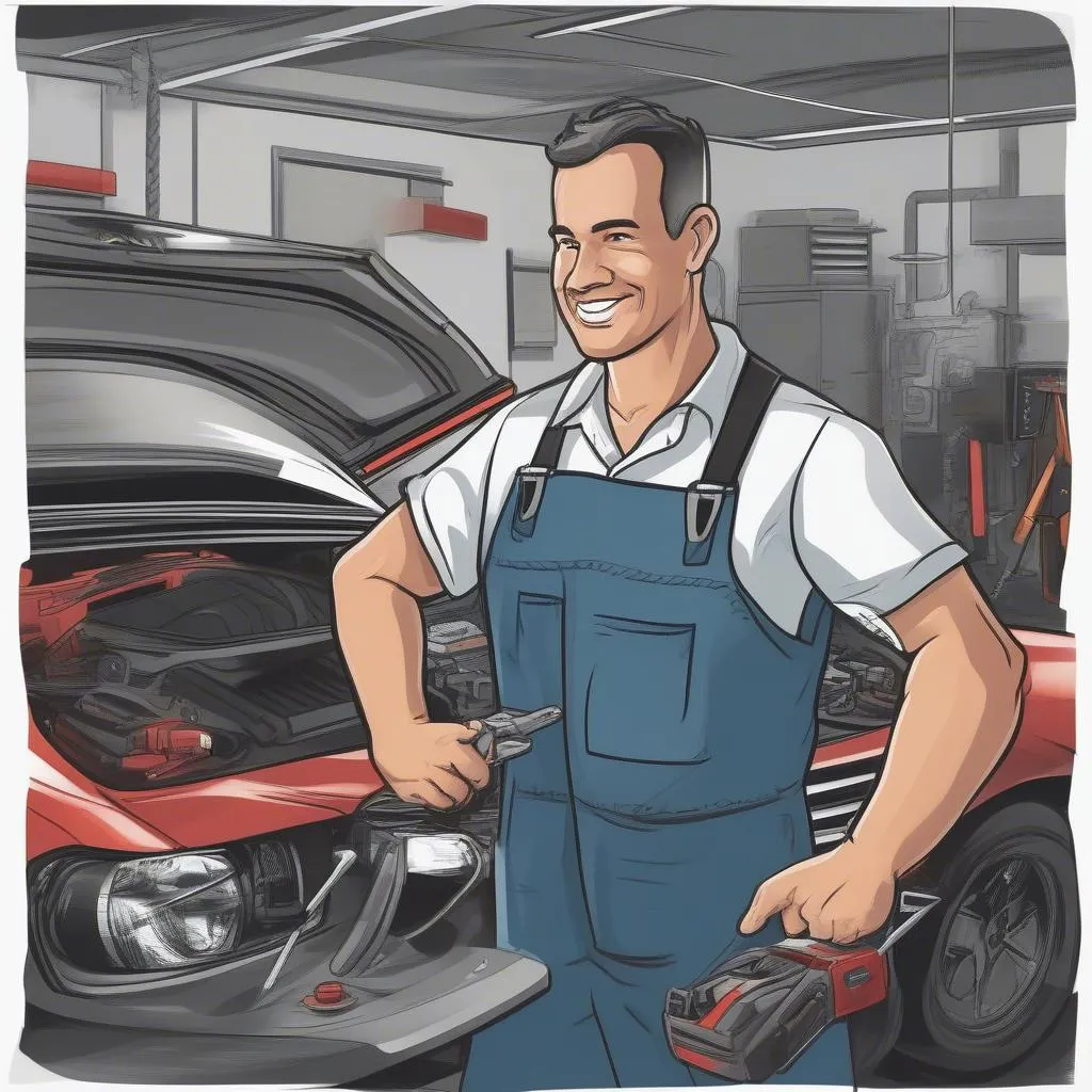 Car mechanic repair