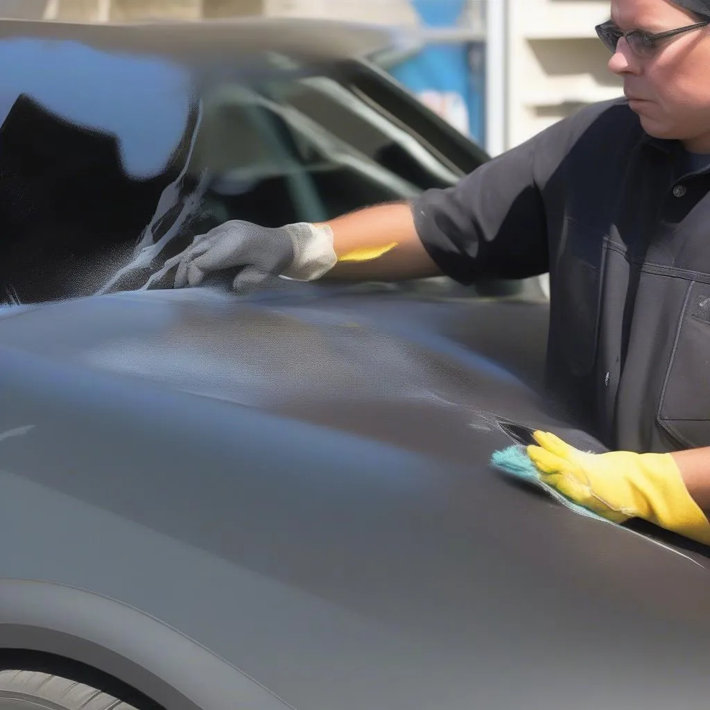 Car paint prep cleaner for a smooth, even finish