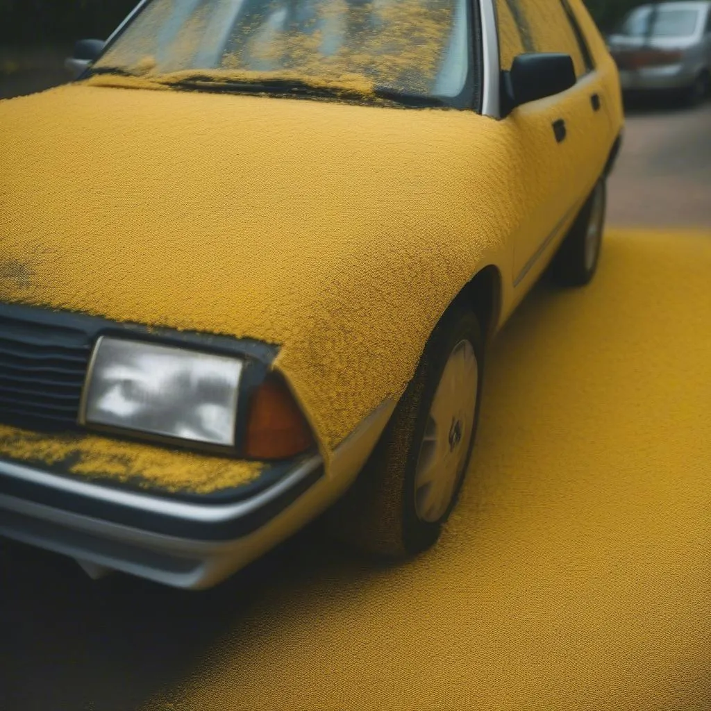 Pollen Covered Car