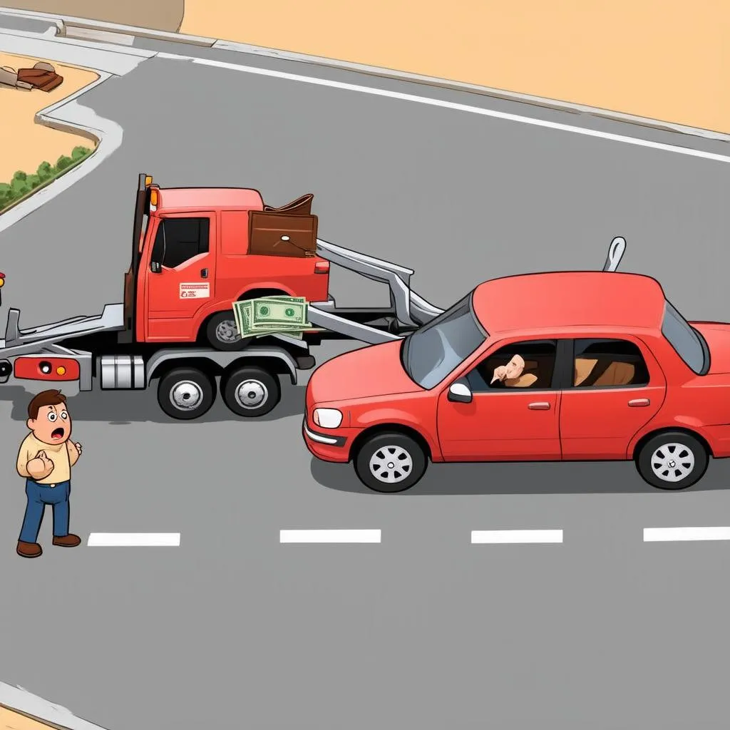 car repossession illustration