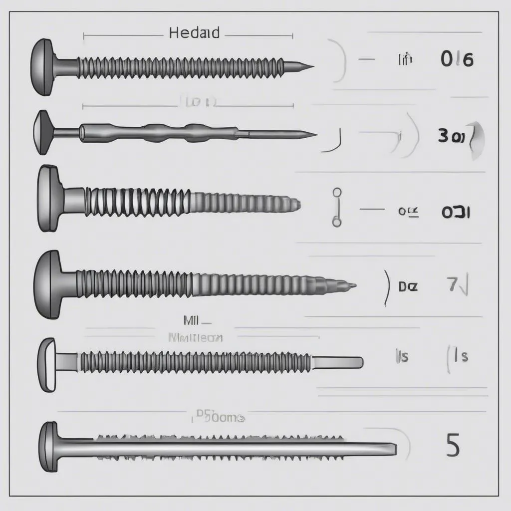 Types and Sizes of Screws Used in Cars