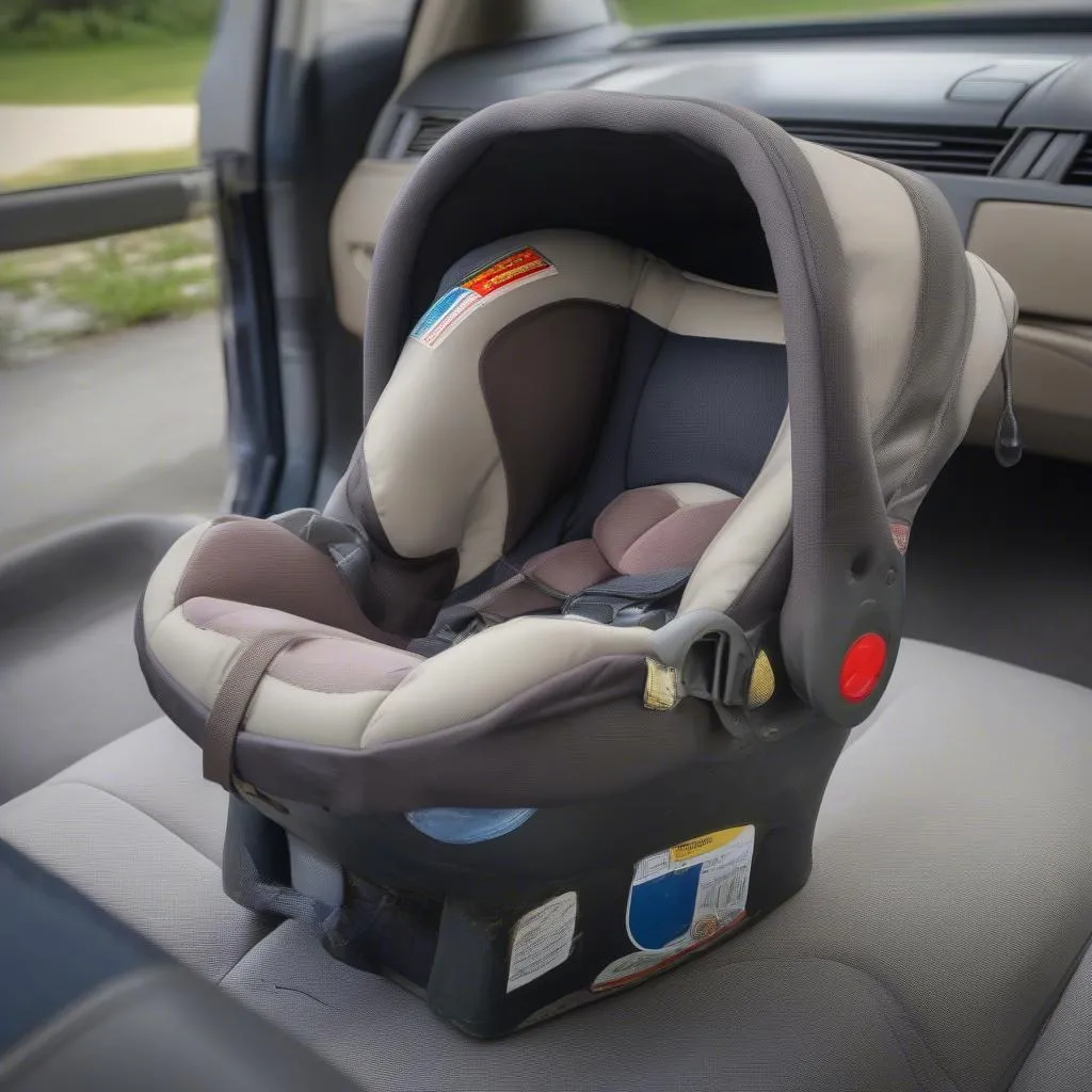 A detailed inspection of a used car seat