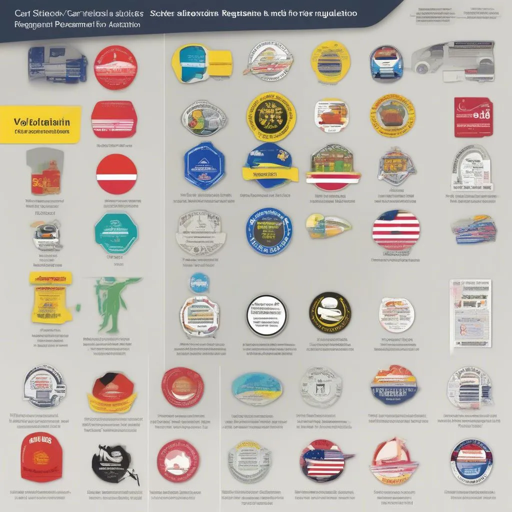 Car sticker regulations by country