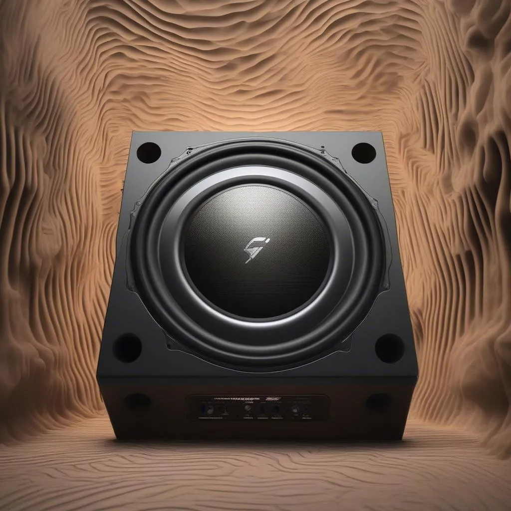 8-inch subwoofer producing deep bass