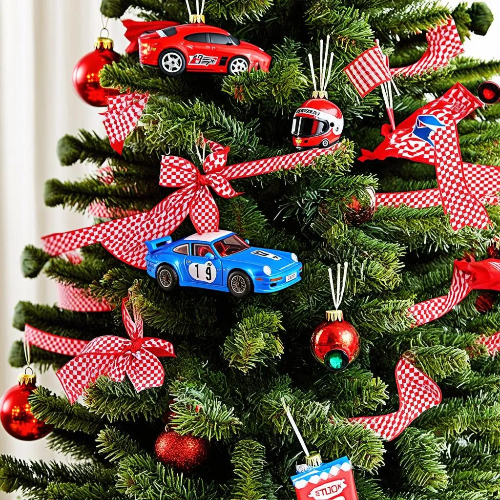 Rev Up Your Holidays with a Car-Themed Christmas Tree