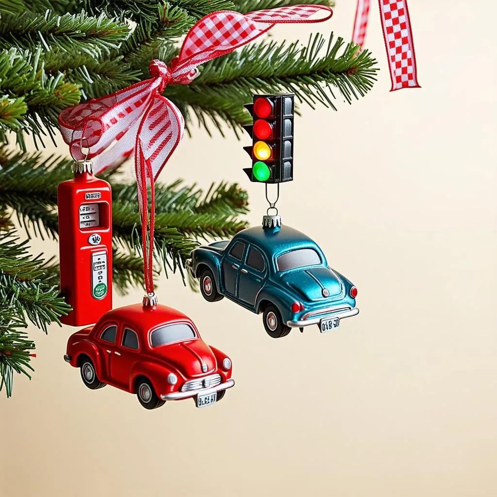 Car-Themed Christmas Ornaments