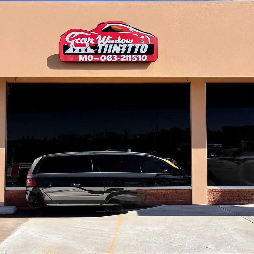 A car window tinting shop in Modesto