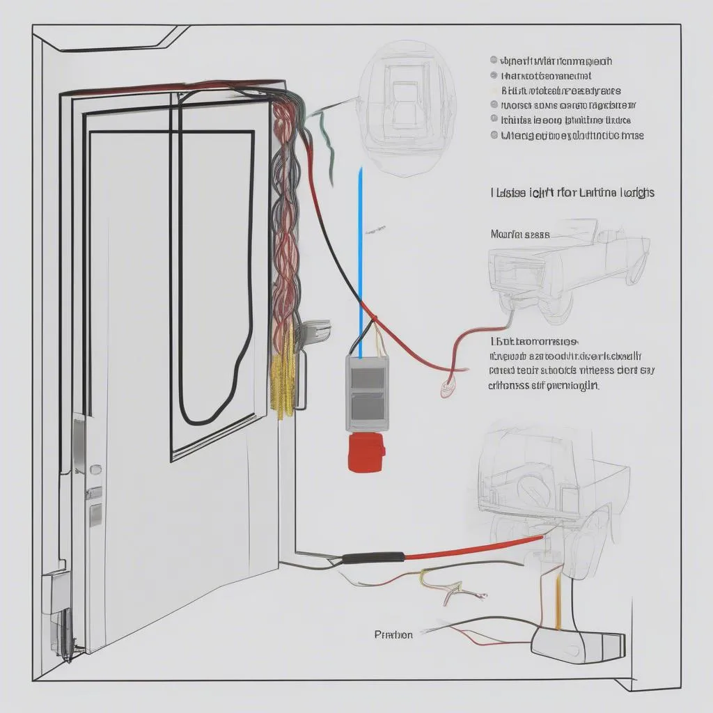 Car door light wiring diagram