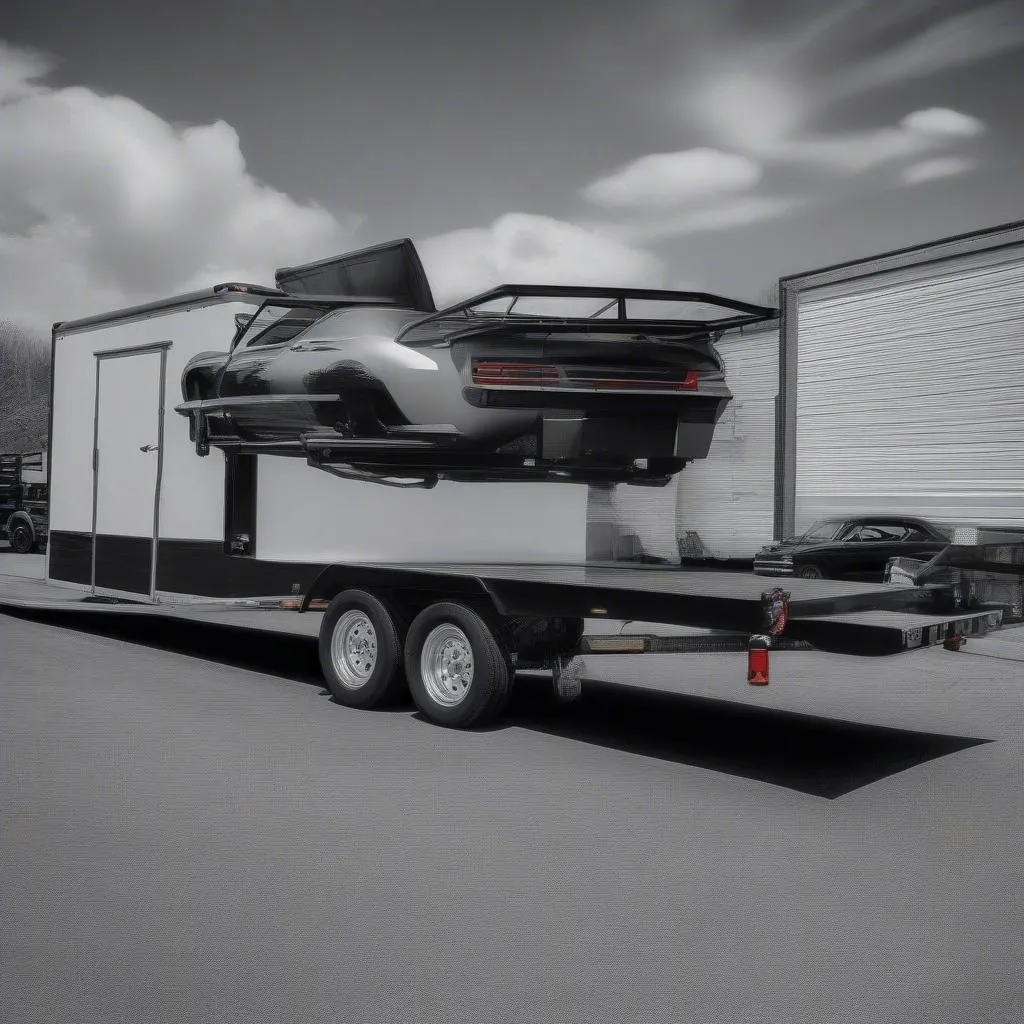 Car Hauler Trailer in Action