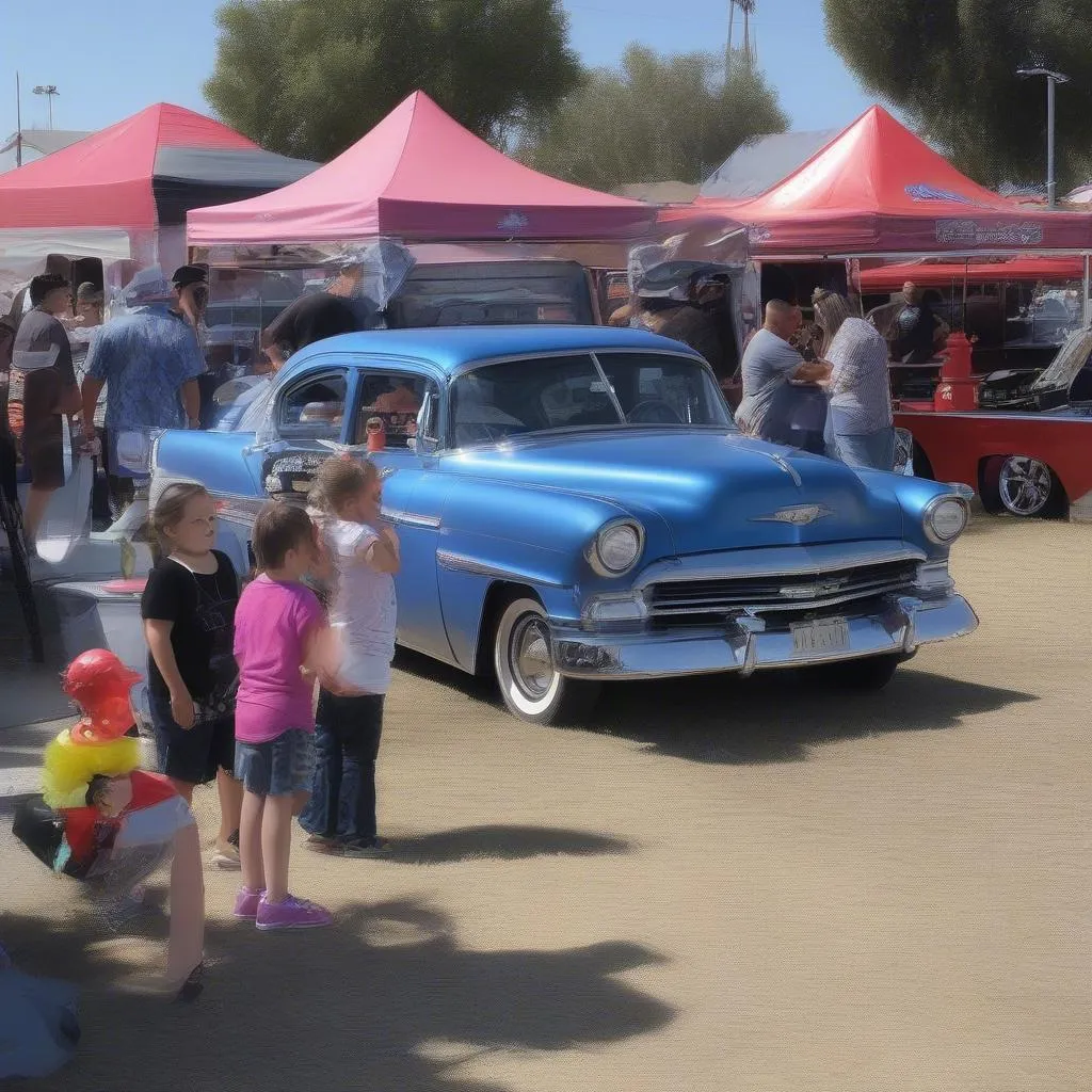 Family Fun at Kingsburg Car Show