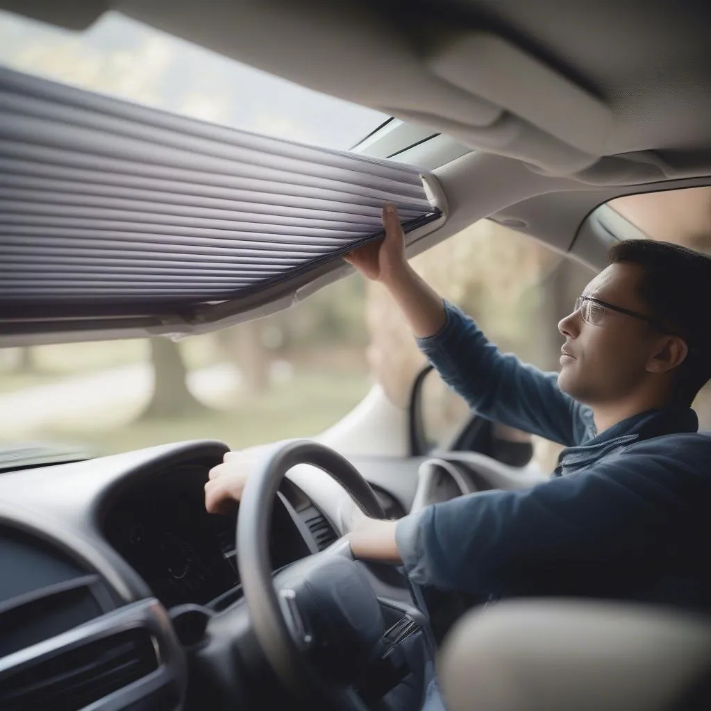 Installing car window shades