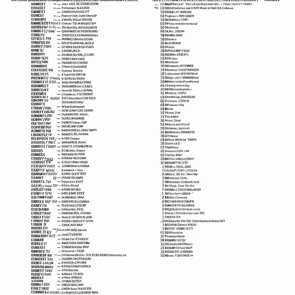 Chevy Equinox OBD II Codes