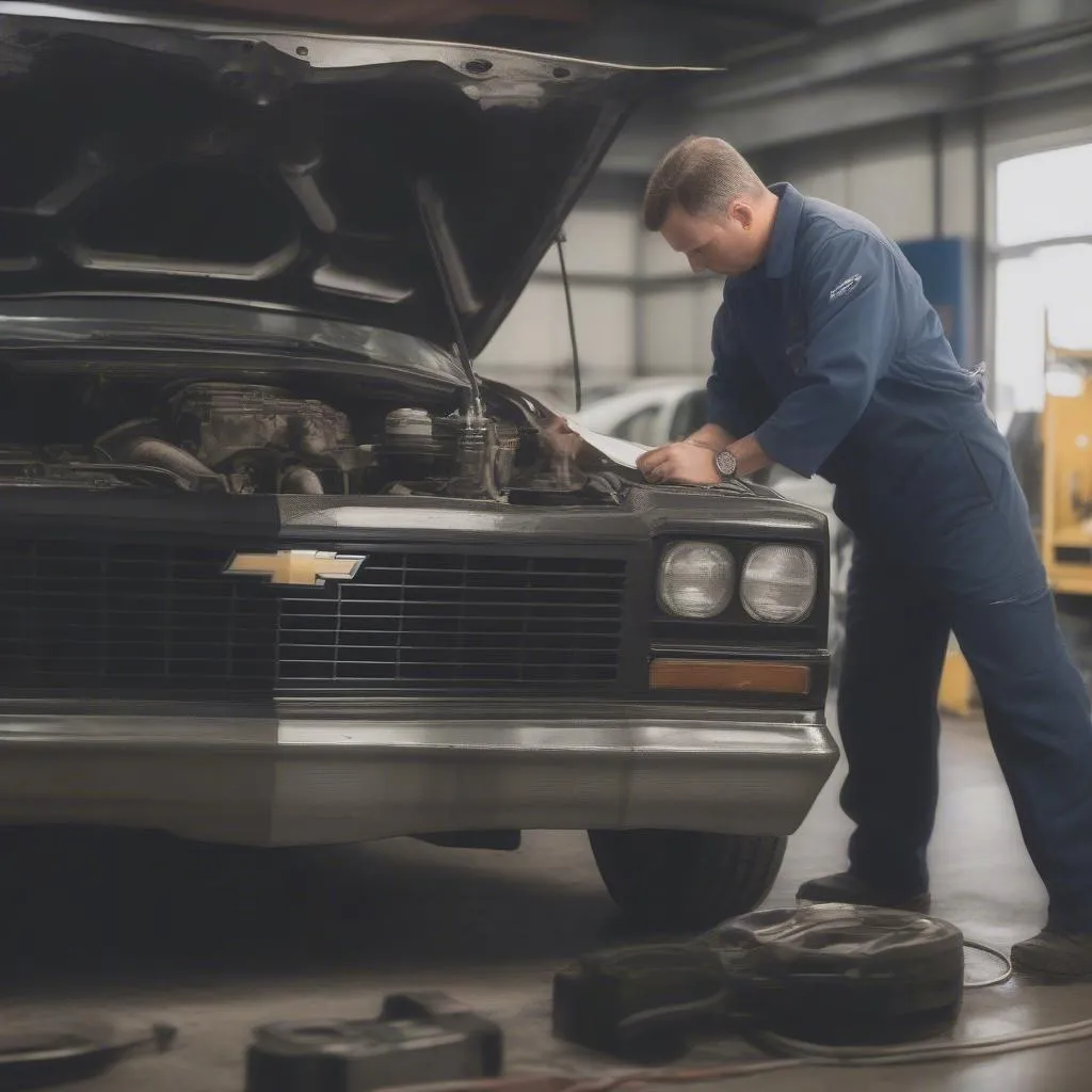 Inspecting a Used Chevrolet