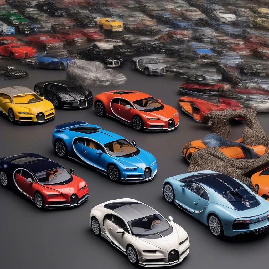 Bugatti Chiron toy car collection