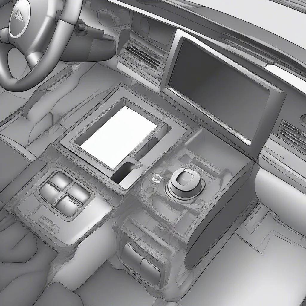 Citroen C2 2007 OBD Port Location Under Dashboard