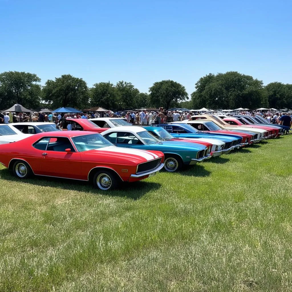 Classic Cars at a Texas Show