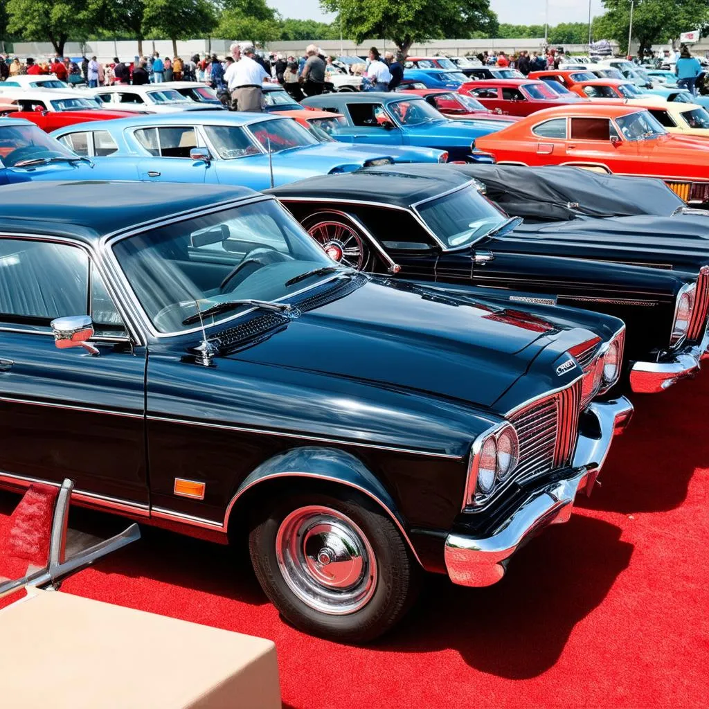 Classic Cars on Display