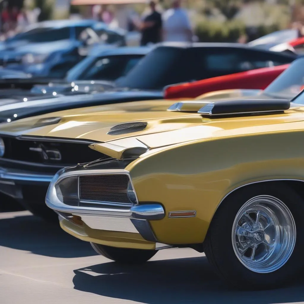 Classic Muscle Cars and Modern Vehicles