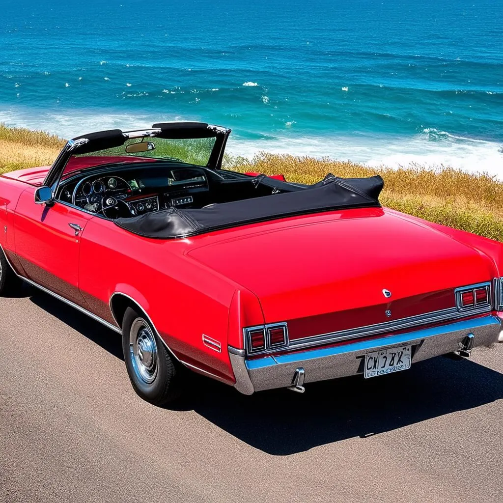 Classic Red Convertible Car