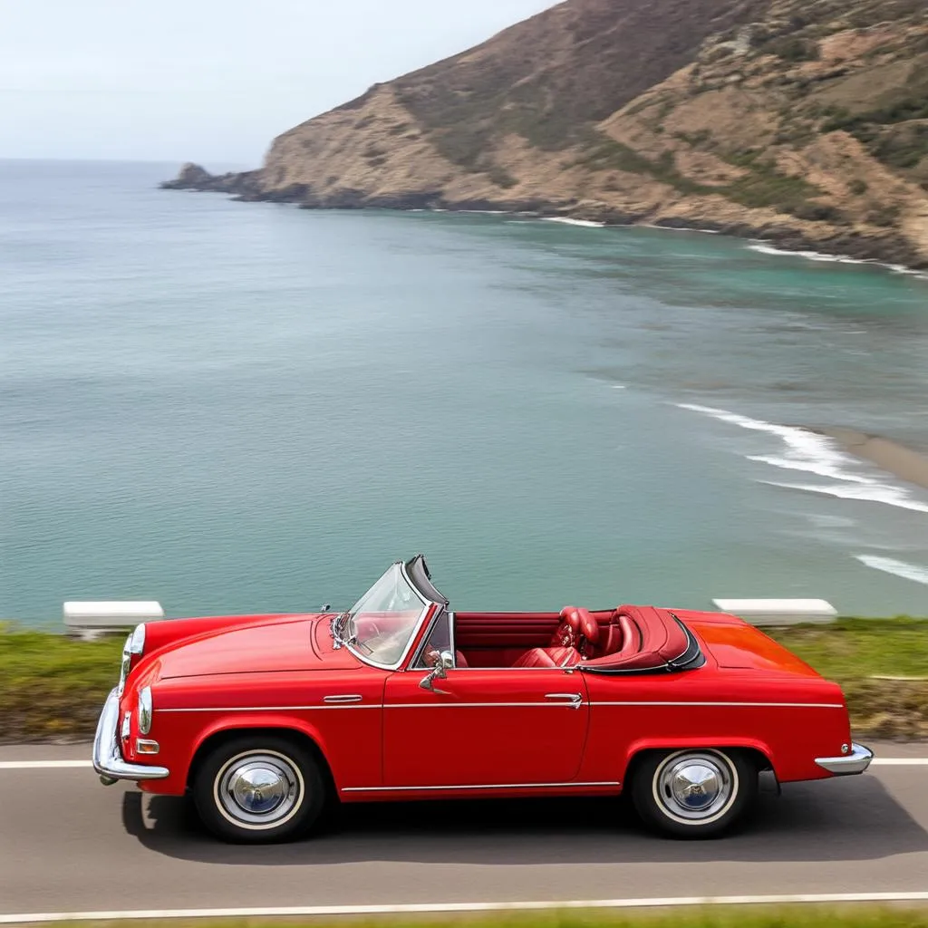 Classic Red Convertible