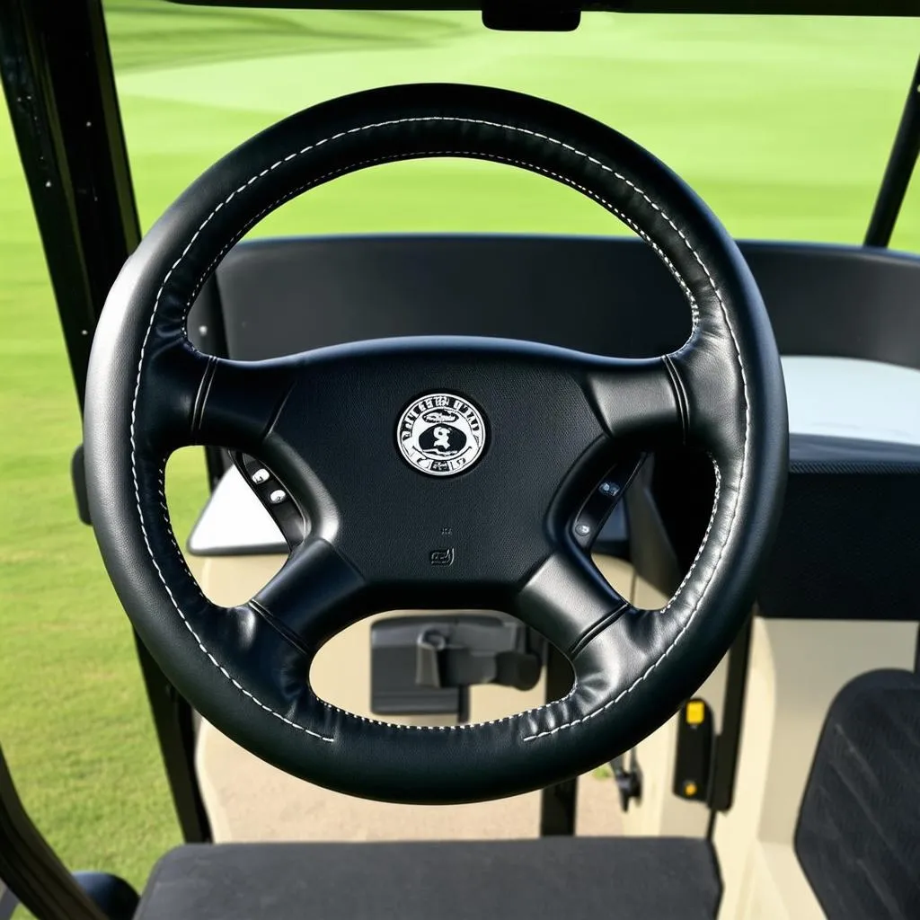 Club Car Leather Steering Wheel Cover