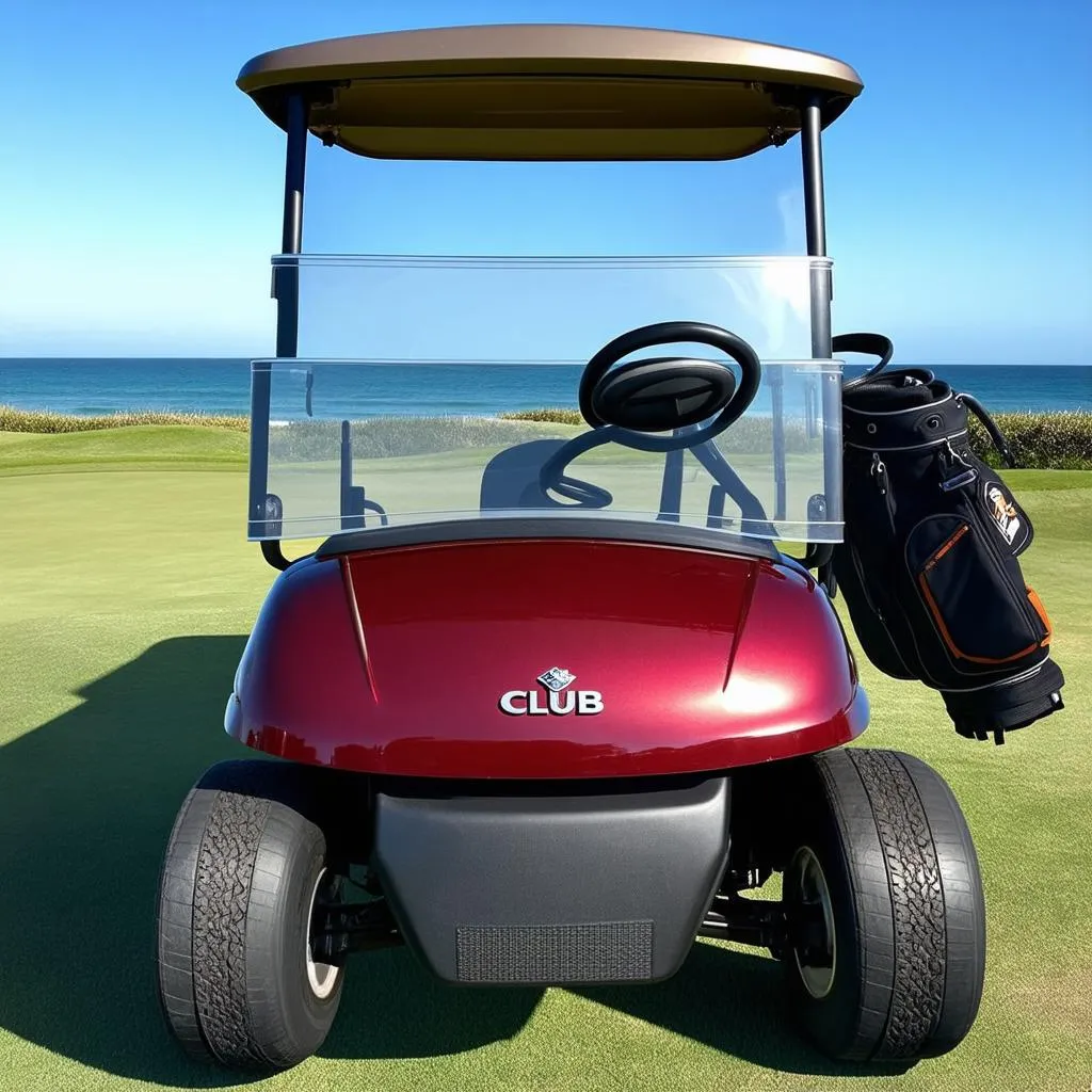 Club Car Tempo with a windshield