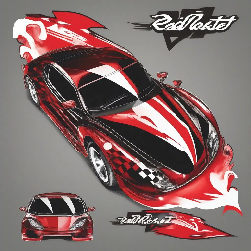 Cool car sticker design