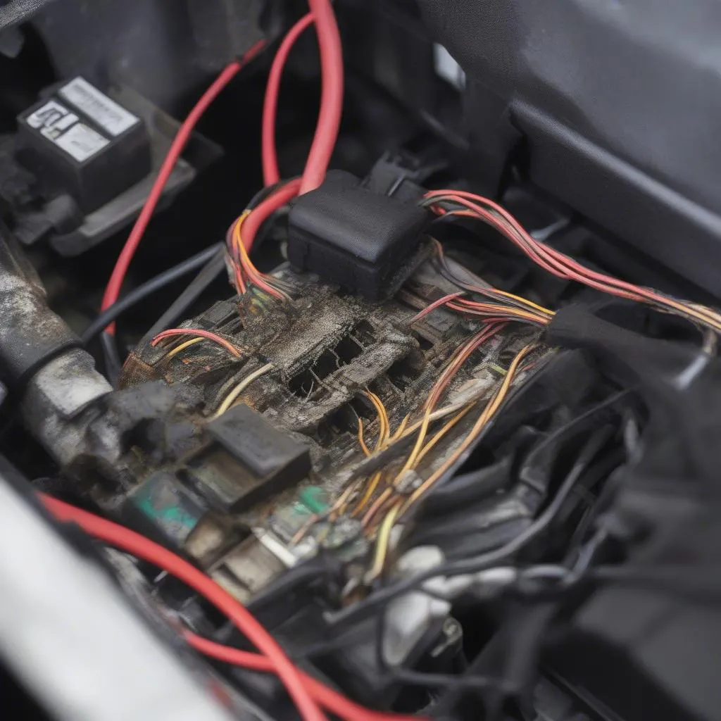 Damaged Wiring Harness Diagnostic Port