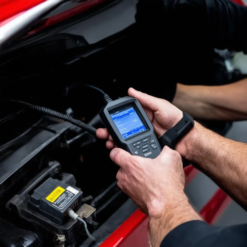 Diagnostic scanner with OBD splitter