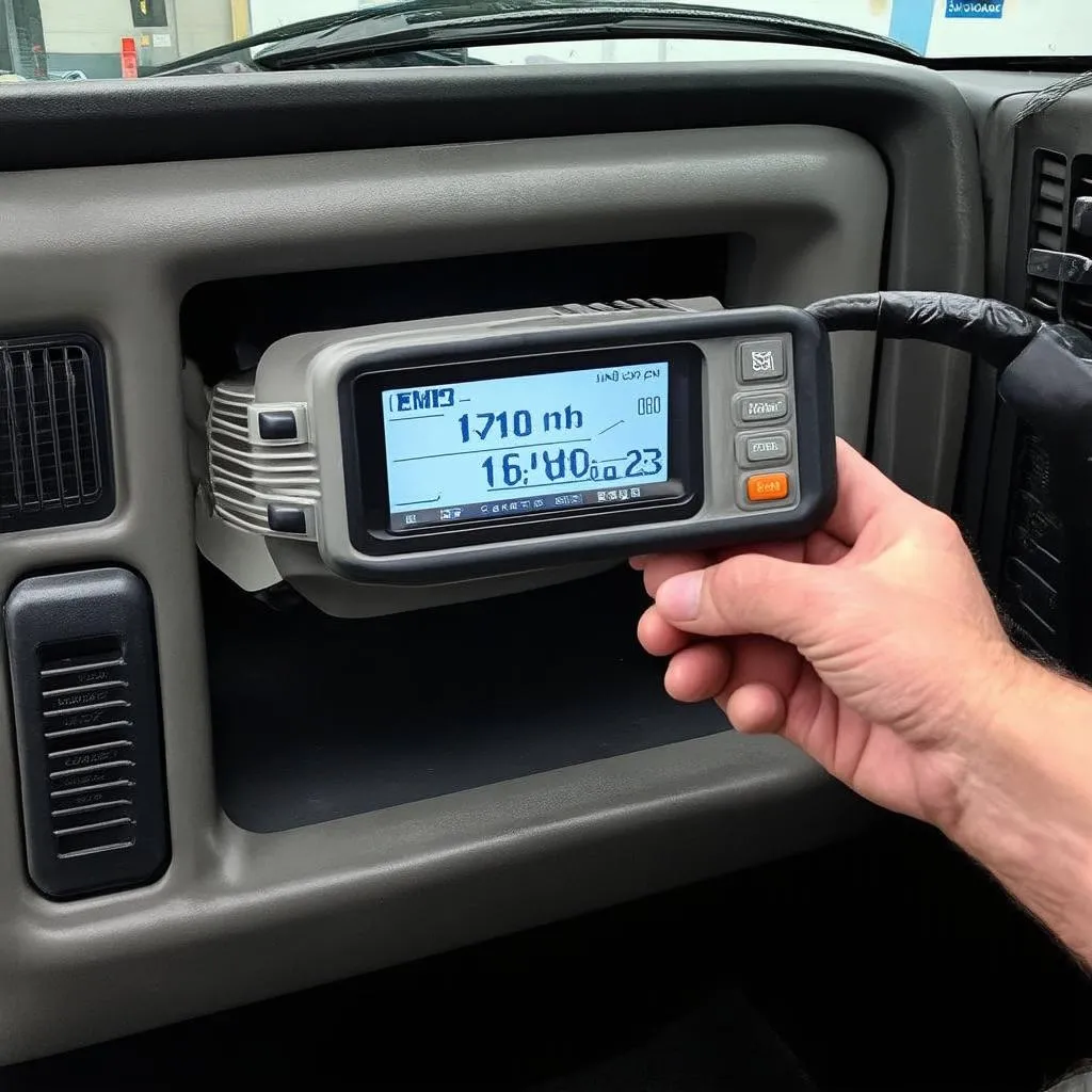 Diagnostic Scanner Used on GMC Sierra