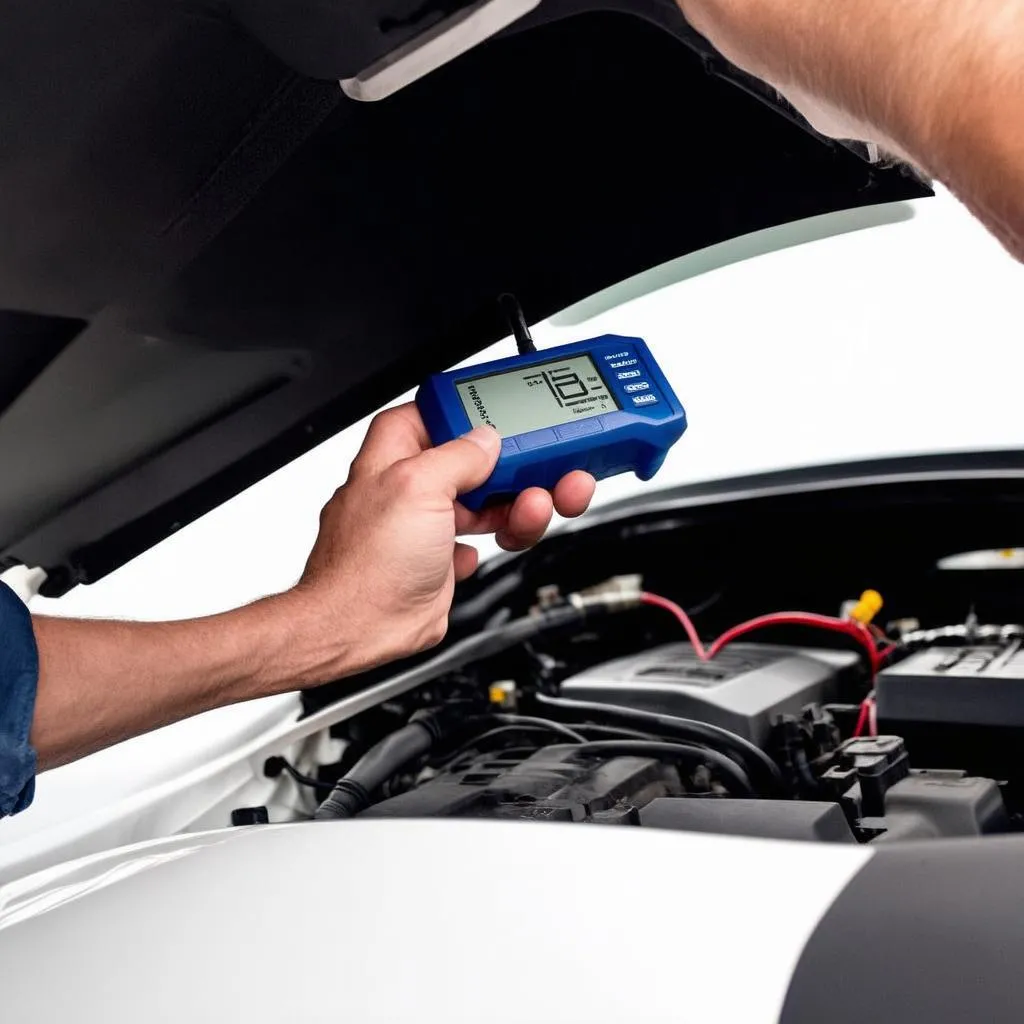 Connecting a diagnostic tool to the OBD port