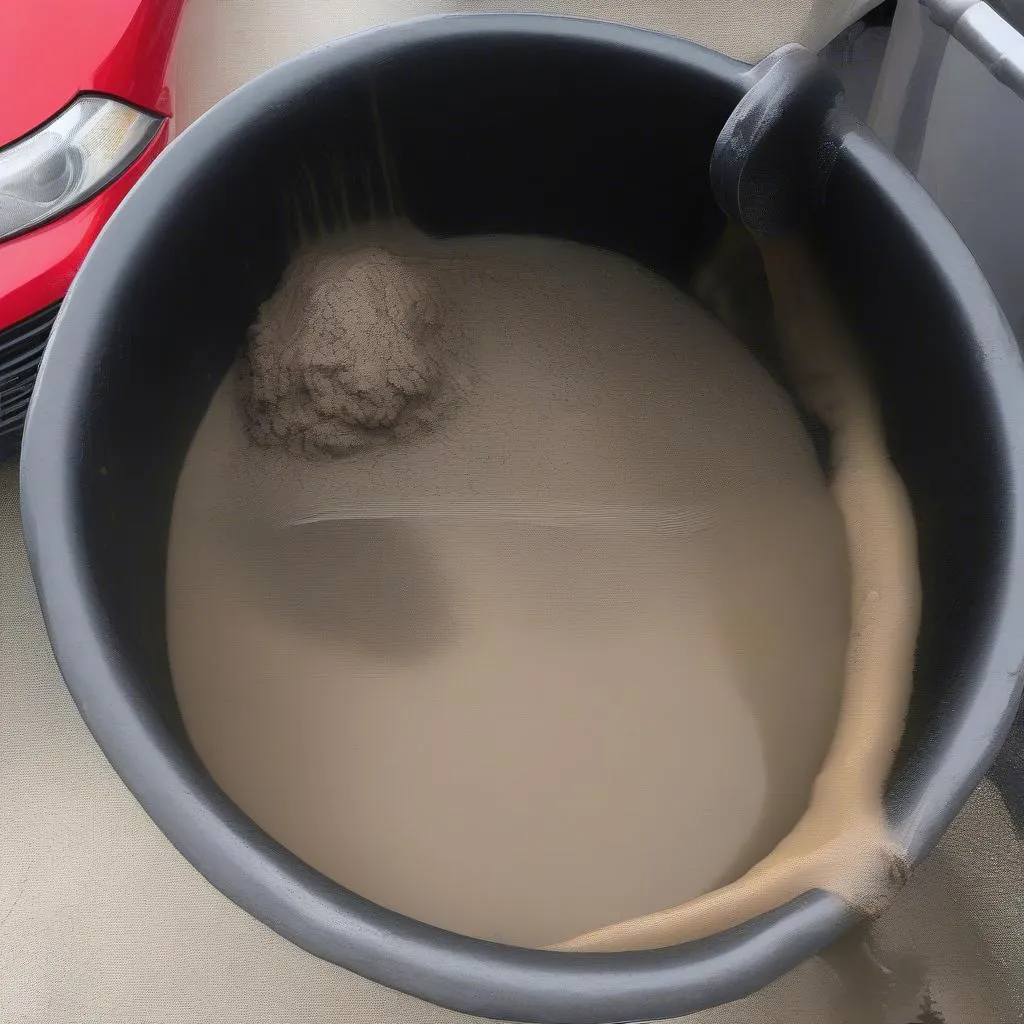 Dirty Car Wash Bucket