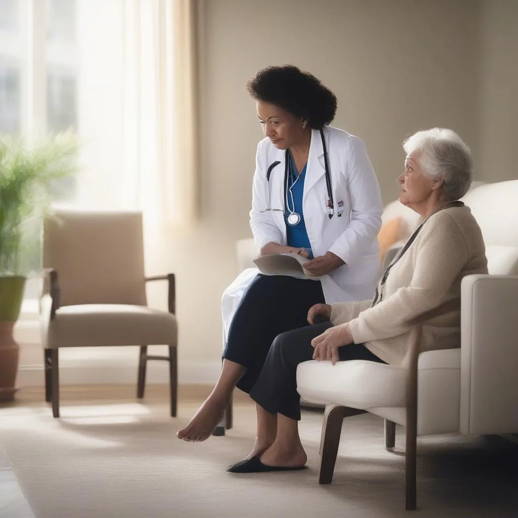 Doctor Consulting with Senior Woman