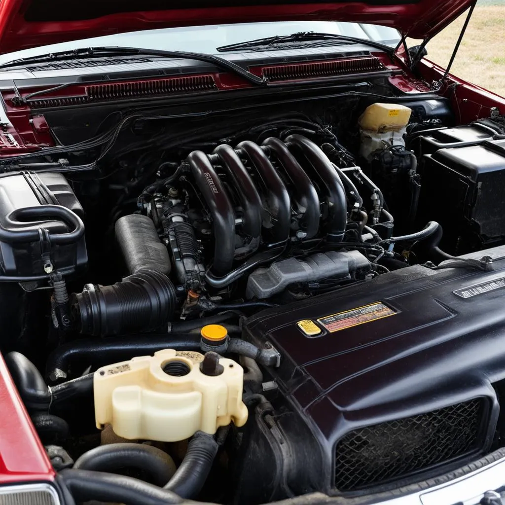 1998-dodge-dakota-engine-compartment