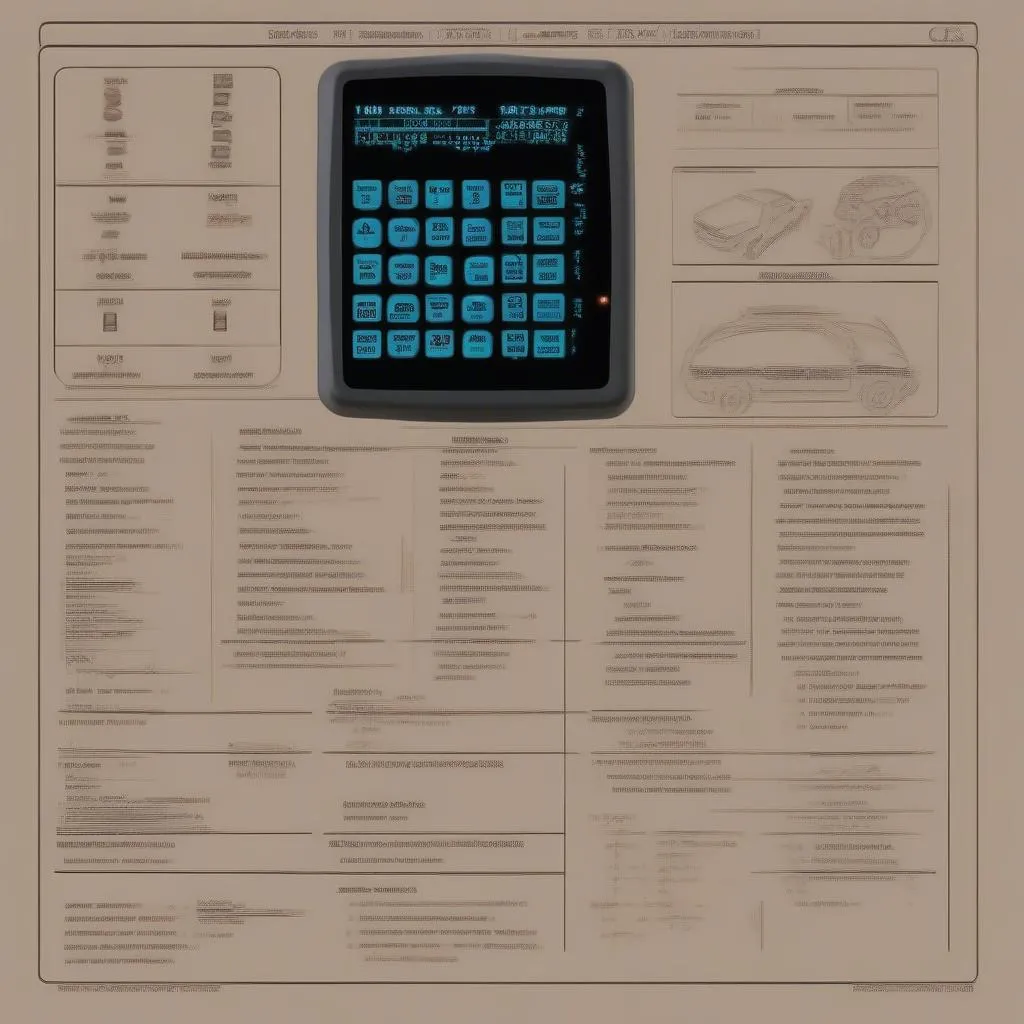 The display screen of a 1994 Dodge Intrepid OBD 1 Diagnostic Tool