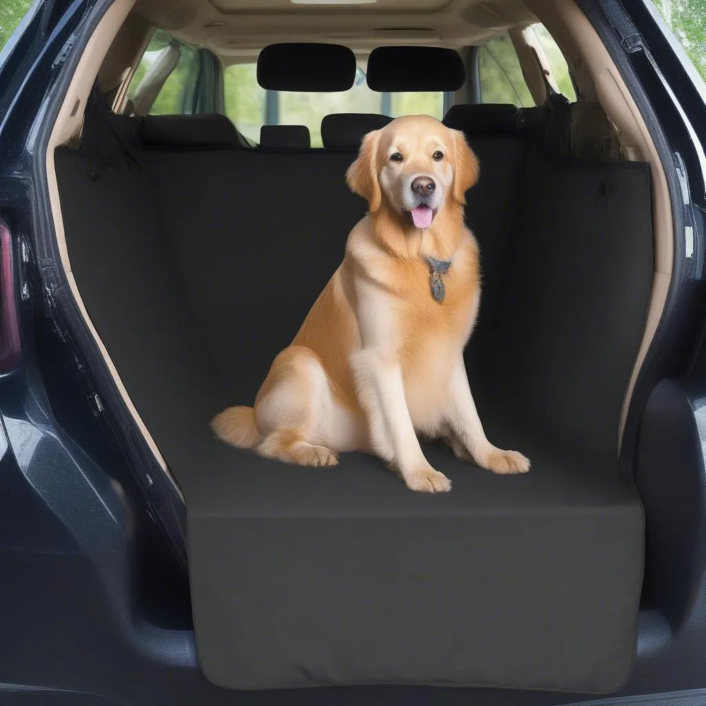 Dog car cover for back seat