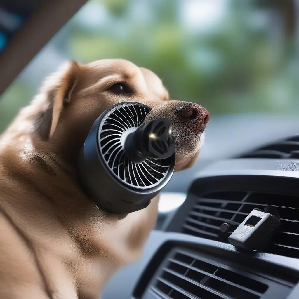 Dog Car Fan